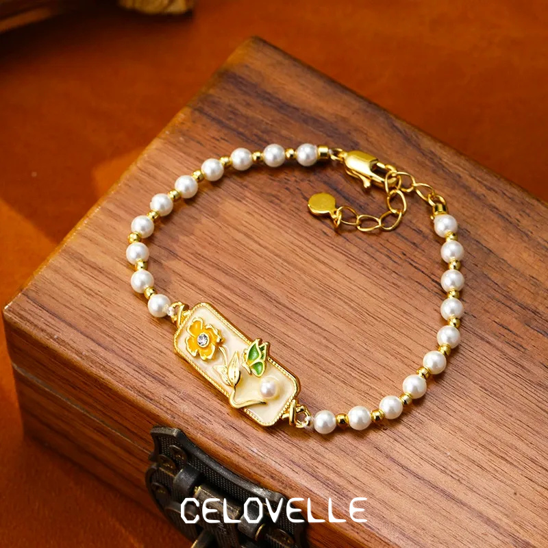 Cressida Nocturne Pearl Butterfly Beaded Bracelet product image 1