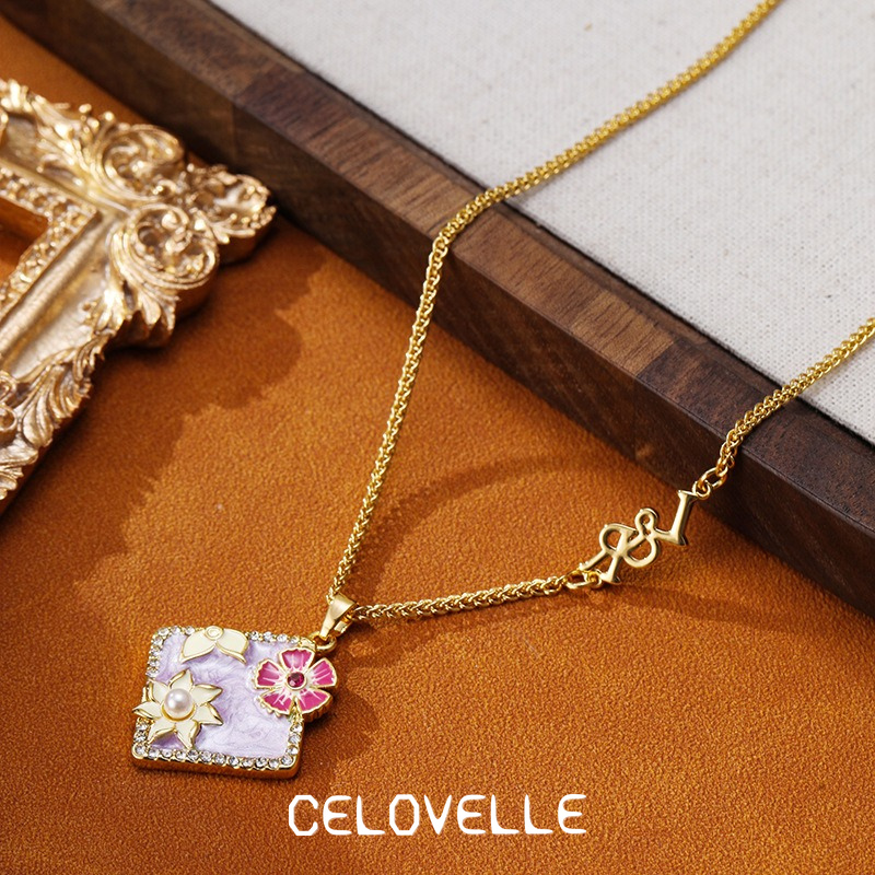 Seraphine Reverie Floral Multicolor Pendant Necklace product image 5