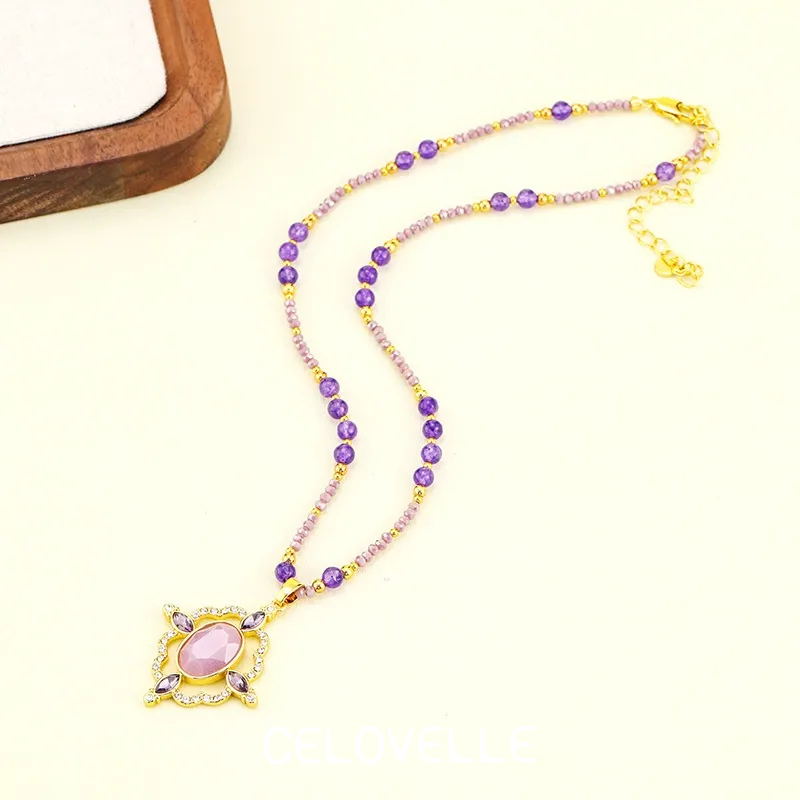 Lucienne Lustre Violet Pendant Necklace product image 1