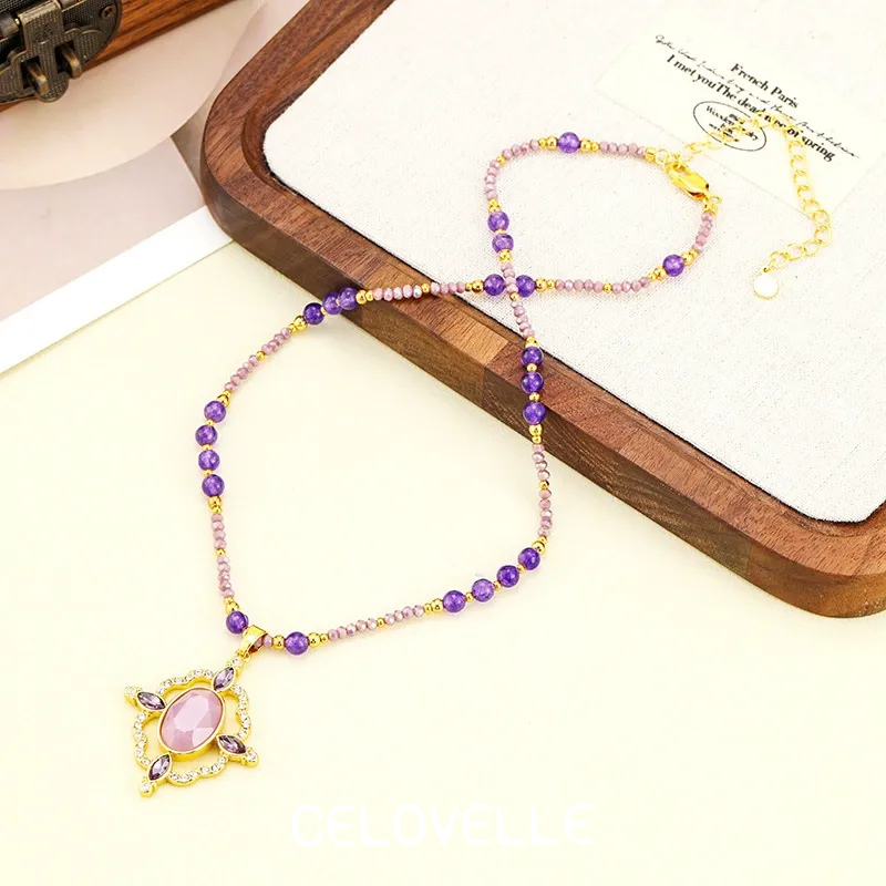 Lucienne Lustre Violet Pendant Necklace product image 3