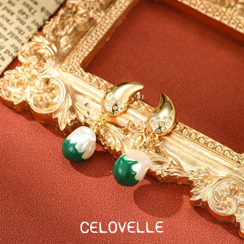 Seraphine Petal Pearl Teardrop Drop Earrings product image 2