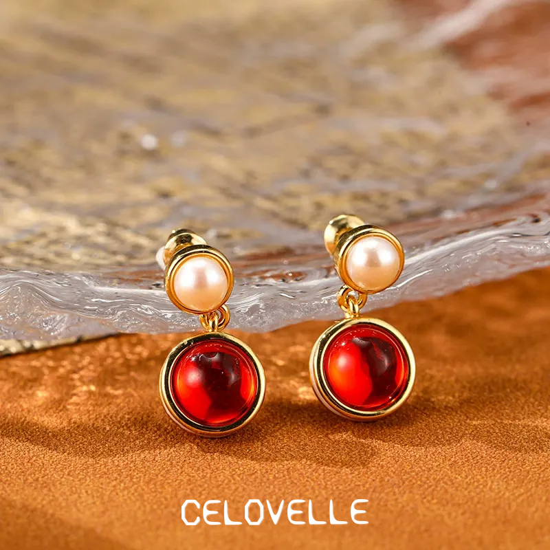 Marielle Bloom Pearl Ruby Stud Earrings product image 2