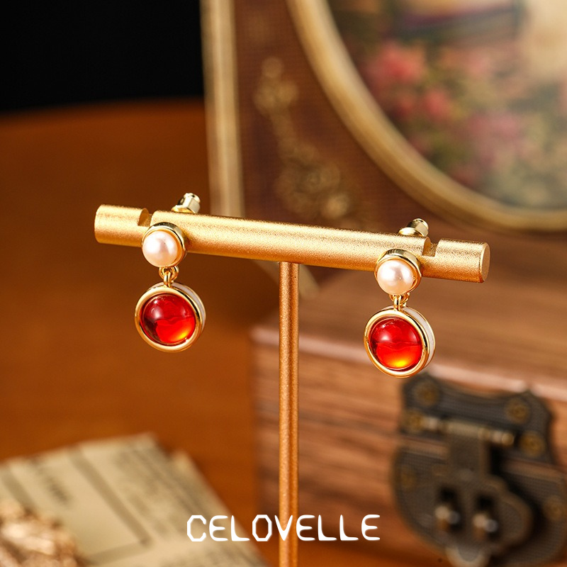 Marielle Bloom Pearl Ruby Stud Earrings product image 4