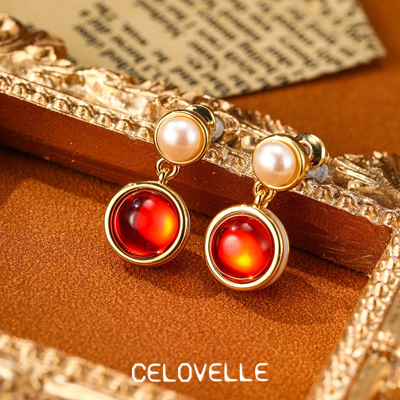 Marielle Bloom Pearl Ruby Stud Earrings product image 8