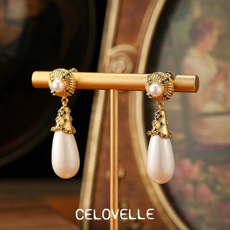 Cressida Gleam Pearl Fringe Drop Earrings product image 1