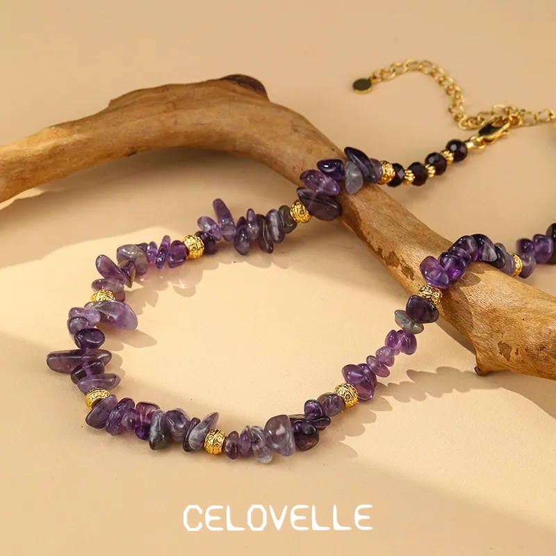 Celeste Gleam Amethyst-Tone Crystal Pendant Necklace product image 1