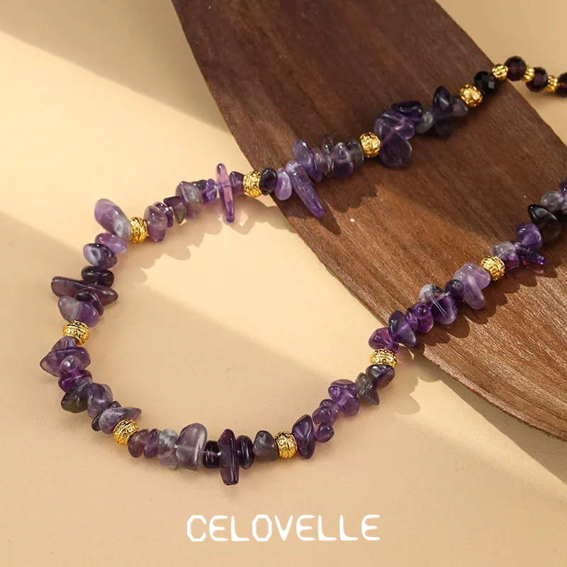 Celeste Gleam Amethyst-Tone Crystal Pendant Necklace product image 2