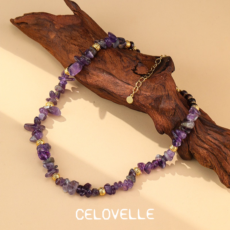 Celeste Gleam Amethyst-Tone Crystal Pendant Necklace product image 4