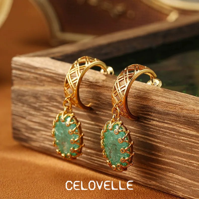 Vesper Gleam Crystal Hoop Earrings product image 1