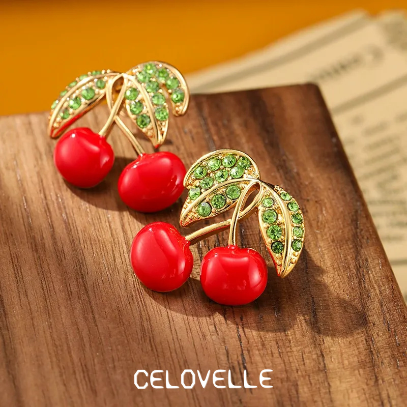 Isolde Reverie Cherry Enamel Drop Earrings product image 1