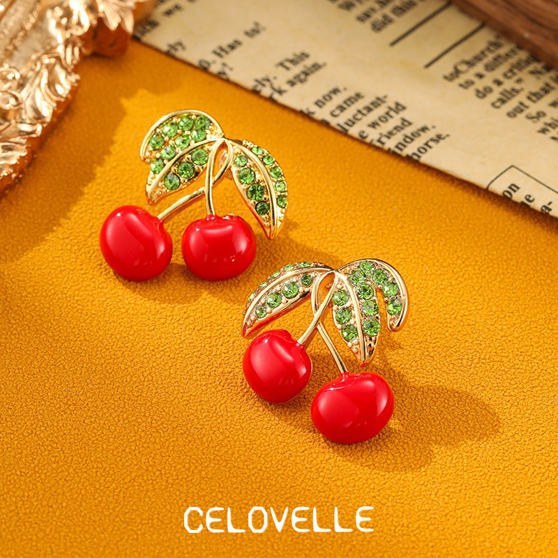 Isolde Reverie Cherry Enamel Drop Earrings product image 2