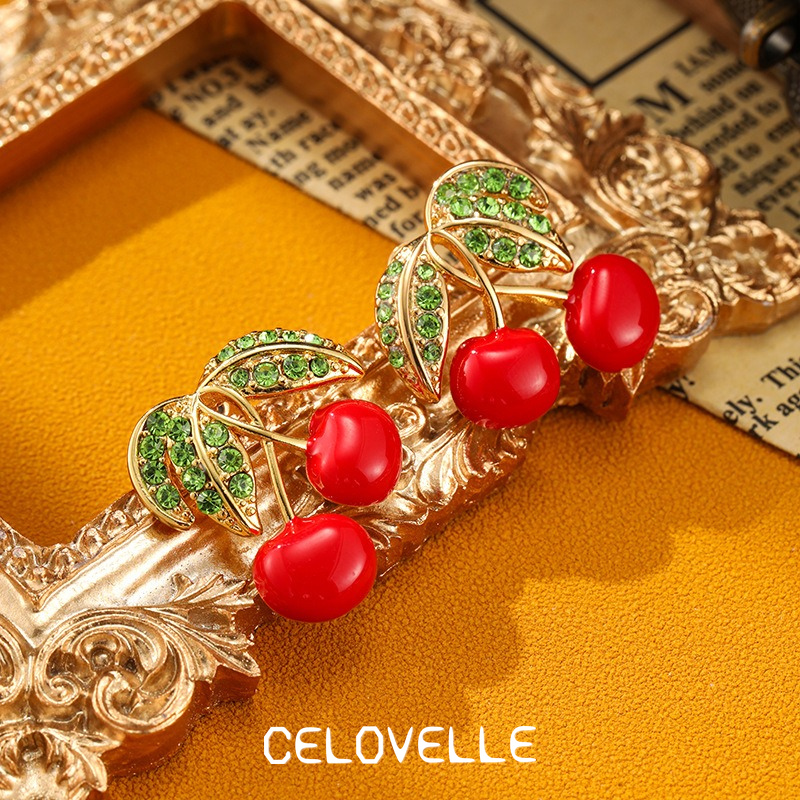 Isolde Reverie Cherry Enamel Drop Earrings product image 5