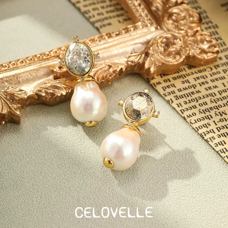 Elara Nocturne Pearl Drop Earrings product image 1