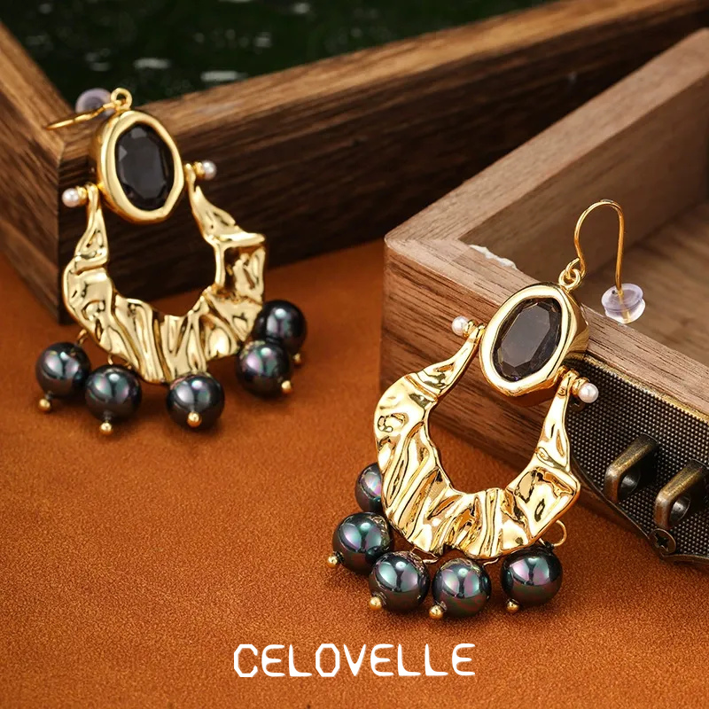 Seraphine Gleam Pearl Fringe Drop Earrings product image 1