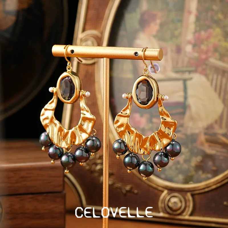 Seraphine Gleam Pearl Fringe Drop Earrings product image 3