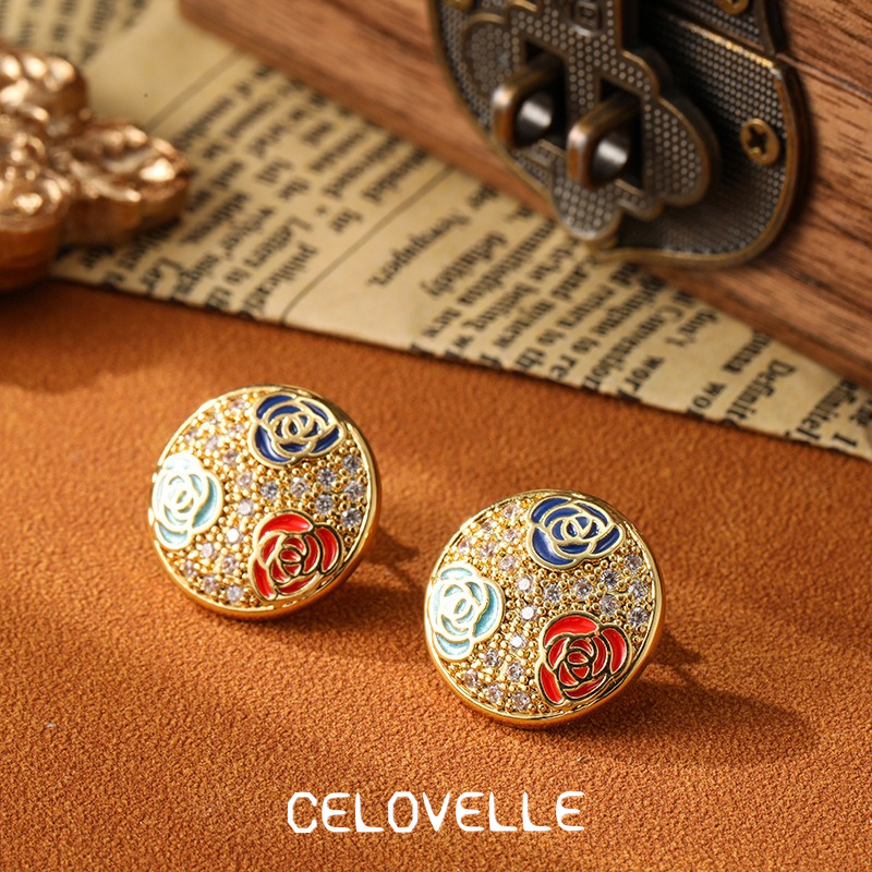 Valentina Petal Floral Enamel Stud Earrings product image 4