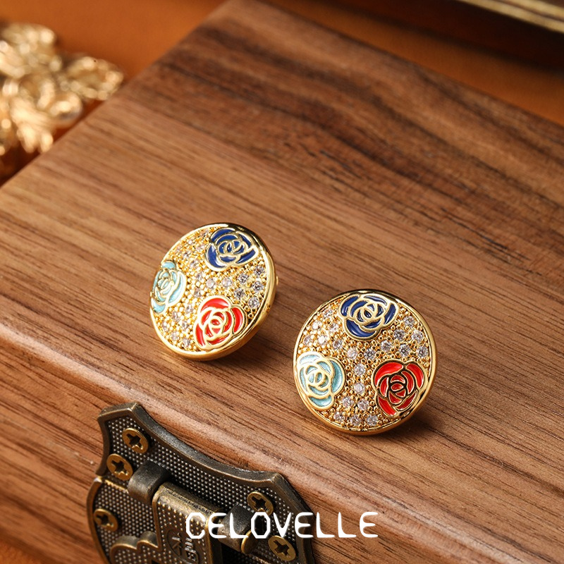 Valentina Petal Floral Enamel Stud Earrings product image 5