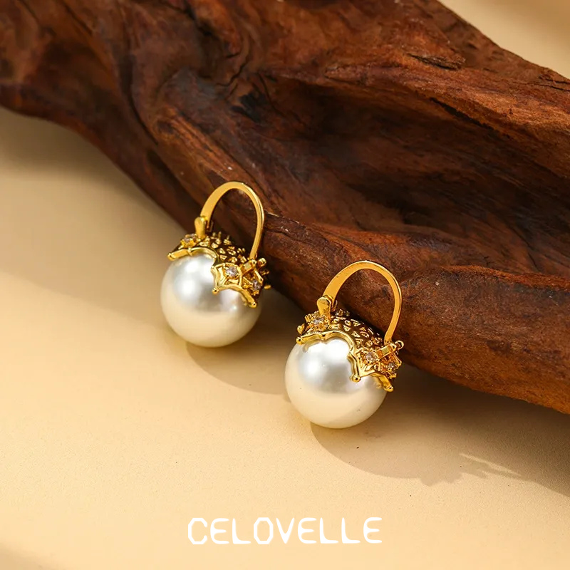 Ophelia Nocturne Pearl Hoop Earrings product image 2