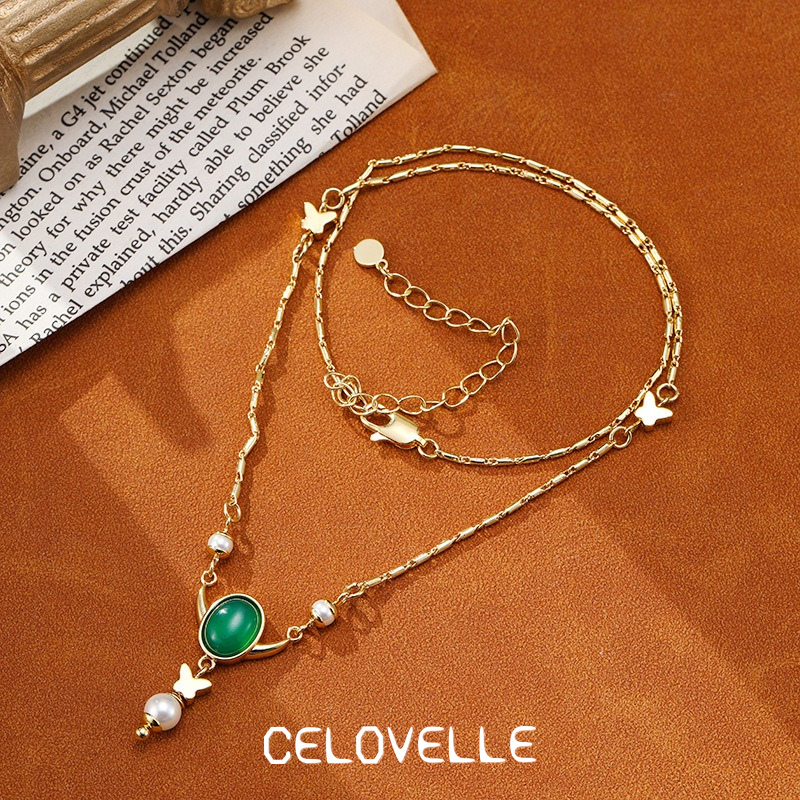 Valentina Reverie Pearl Butterfly Pendant Necklace product image 4