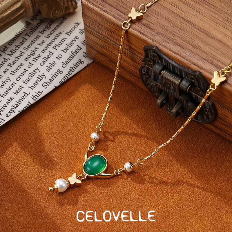 Valentina Reverie Pearl Butterfly Pendant Necklace product image 6
