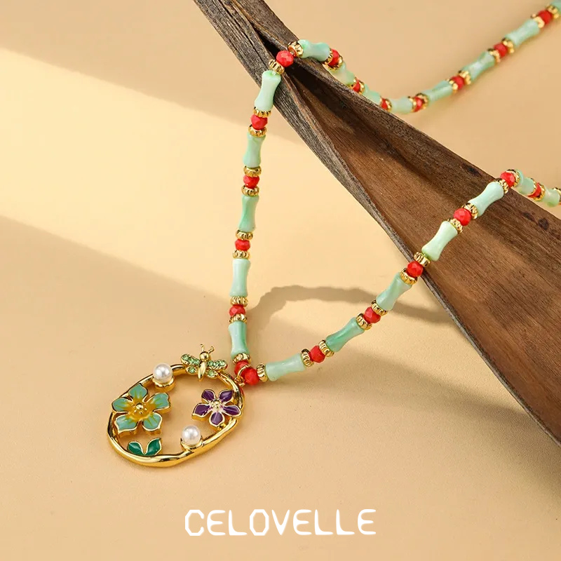 Rosalie Muse Floral Shell Pendant Necklace product image 1