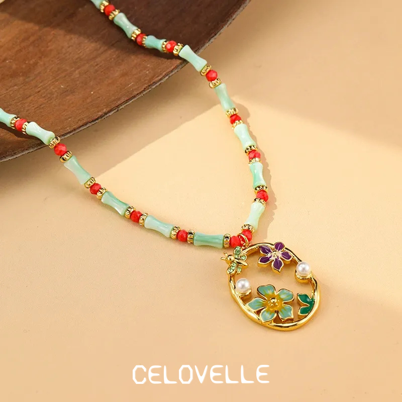 Rosalie Muse Floral Shell Pendant Necklace product image 2