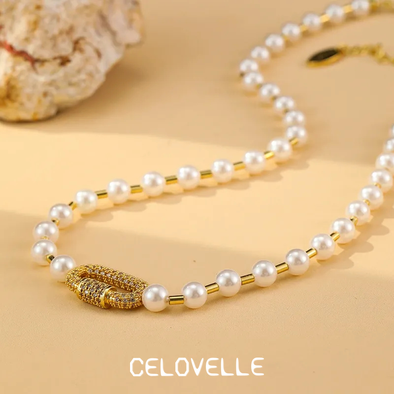 Estelle Nocturne Pearl Crystal Pendant Necklace product image 2