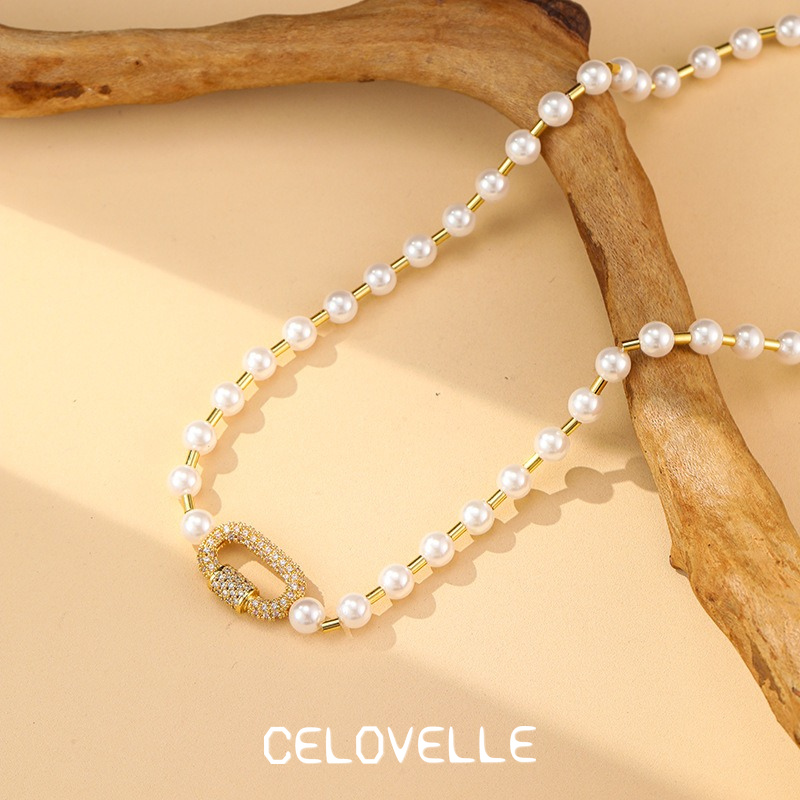 Estelle Nocturne Pearl Crystal Pendant Necklace product image 3