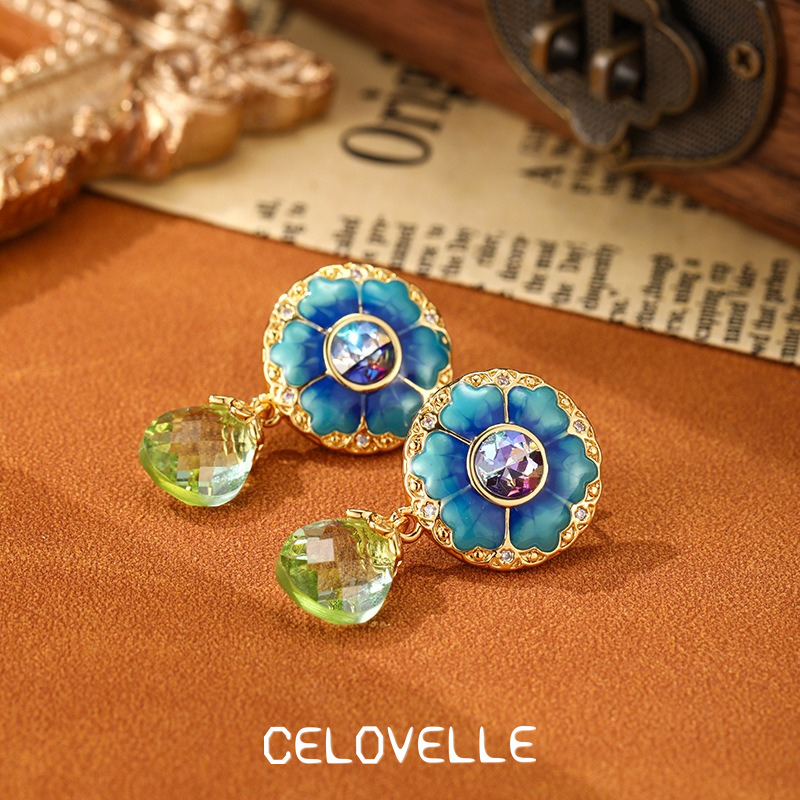 Estelle Petal Floral Fringe Drop Earrings product image 3