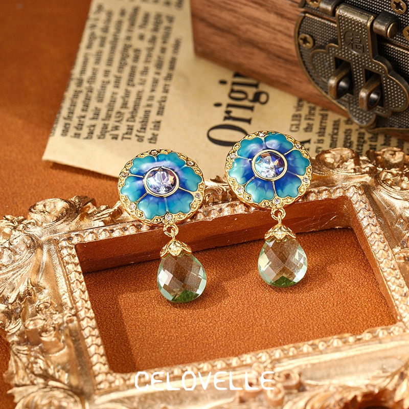 Estelle Petal Floral Fringe Drop Earrings product image 4