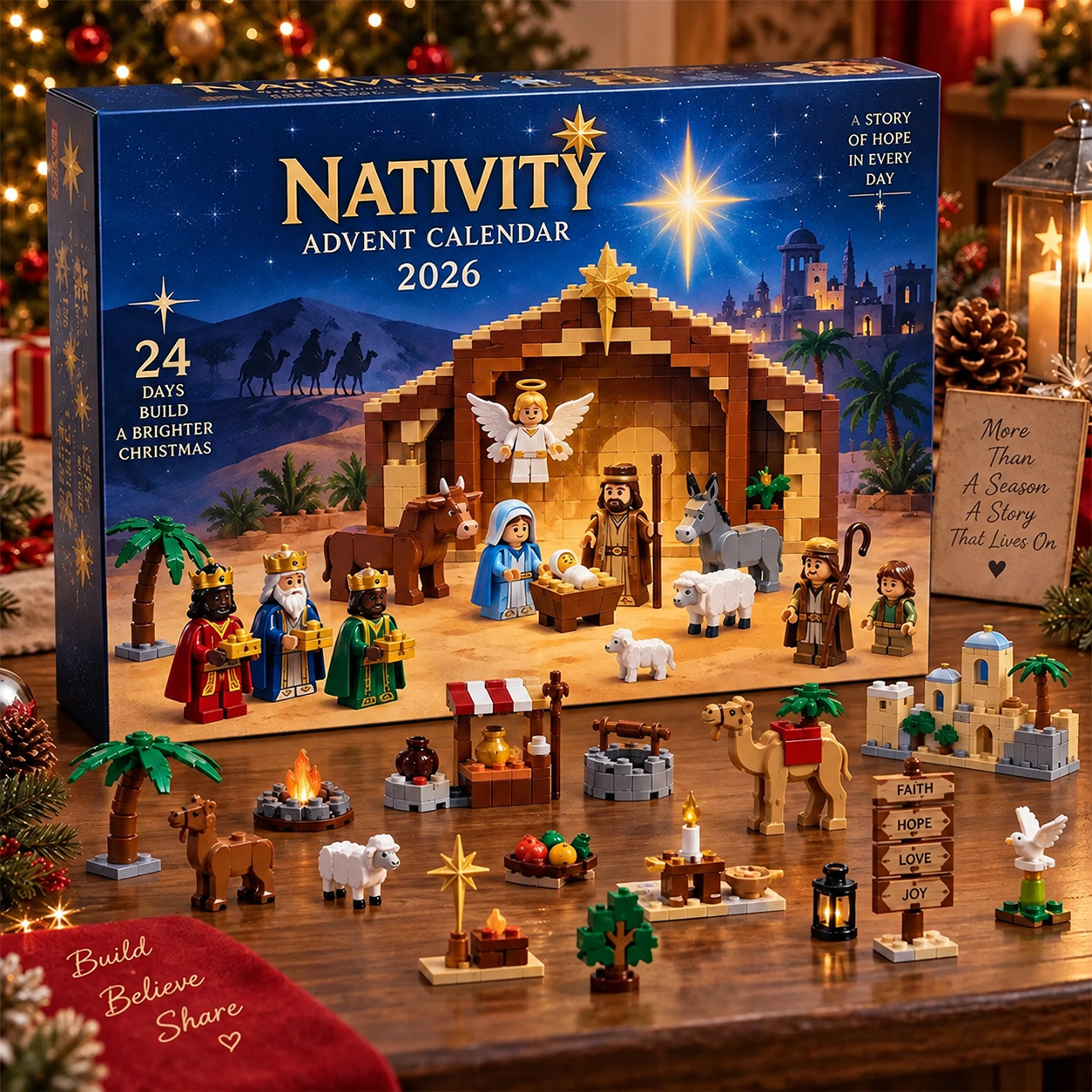 Buildable Nativity Scene Advent Calendar 2026 product view 2