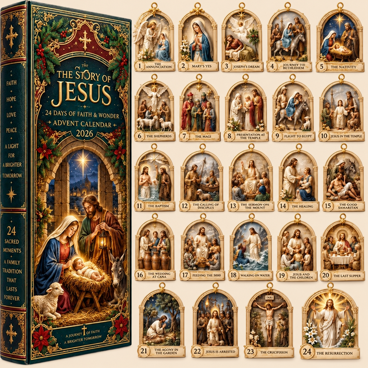 Story of Jesus Ornament Advent Calendar 2026 view 4