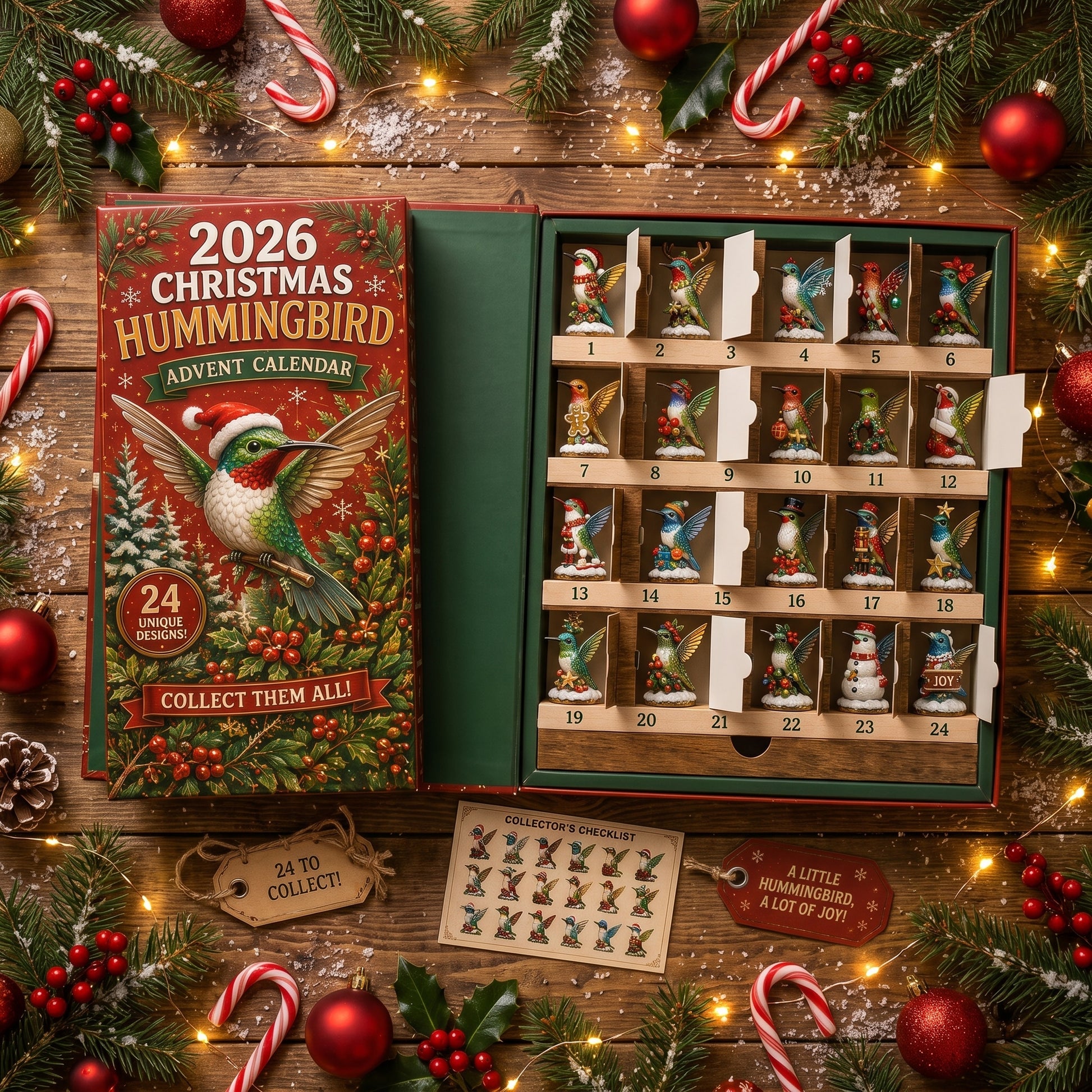 Christmas Hummingbird Advent Calendar 2026 view 4