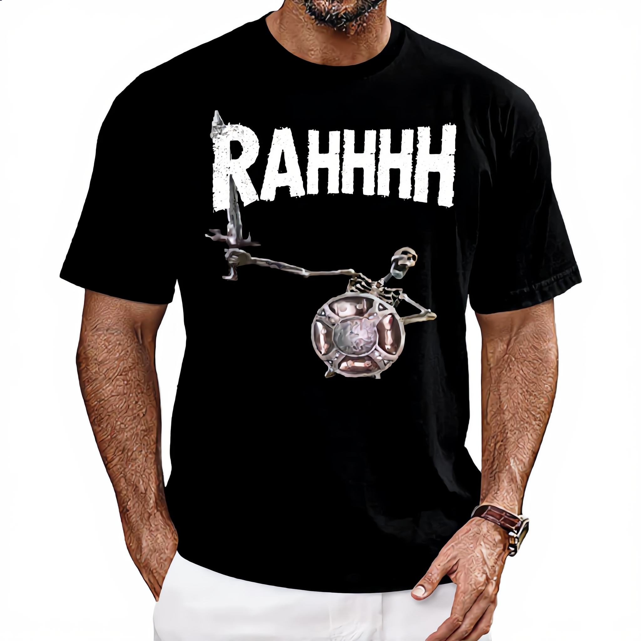 RAHHHH Skeleton Shield T-Shirt