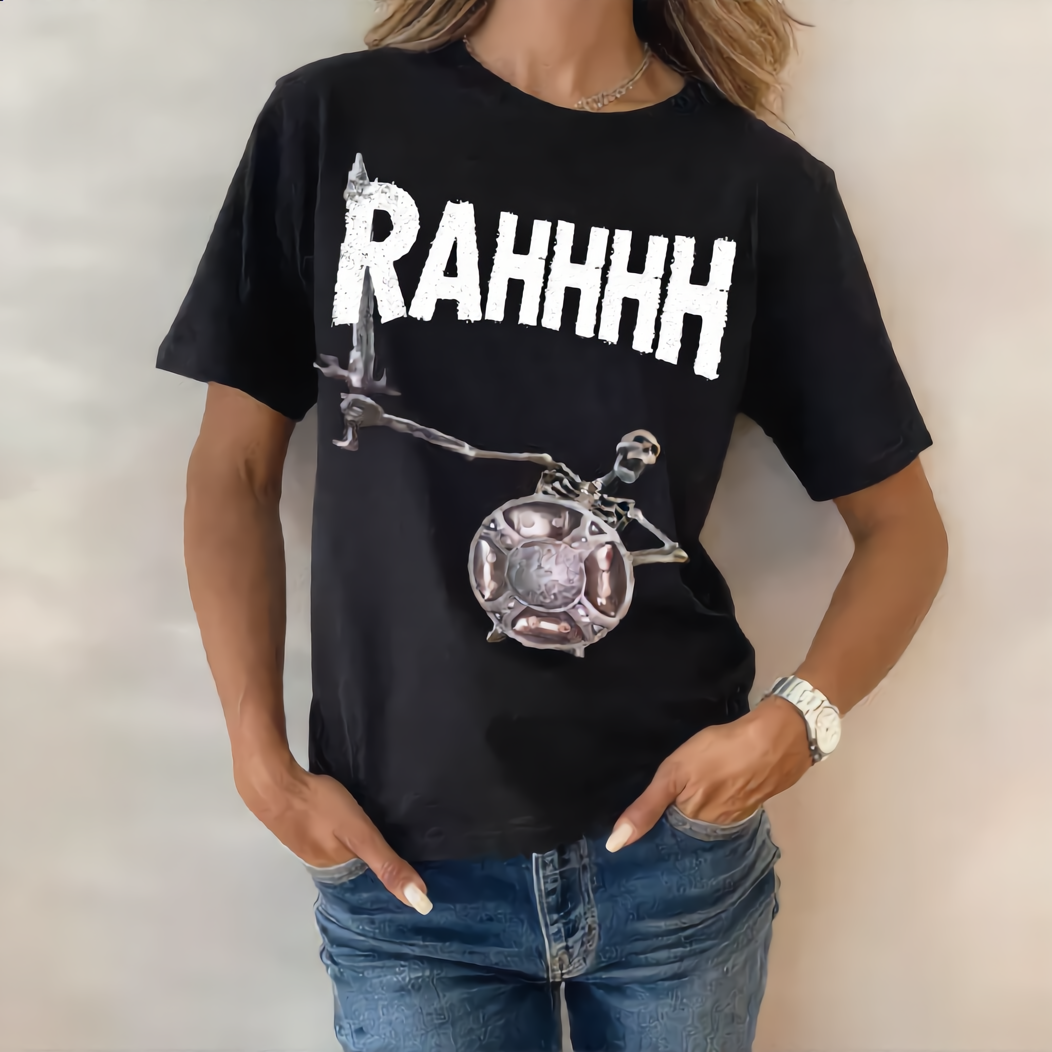 RAHHHH Skeleton Shield T-Shirt