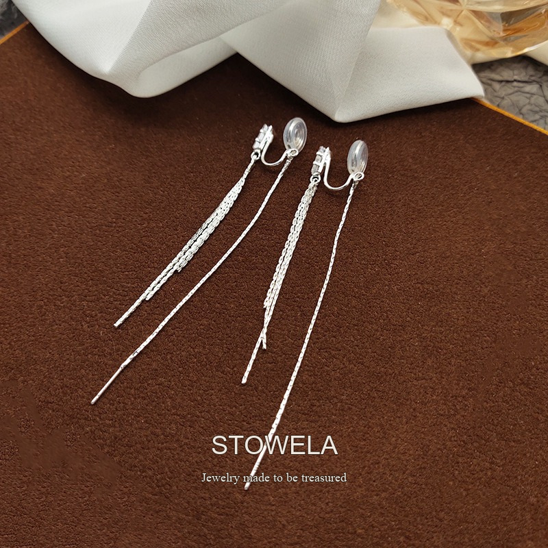 Amara Tassel Clip-On Drop Earrings product image 2