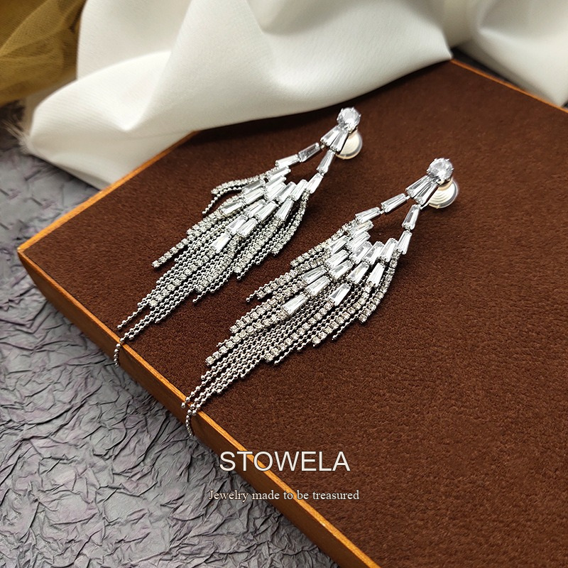 Noelle Tassel Clip-On Drop Earrings product image 2