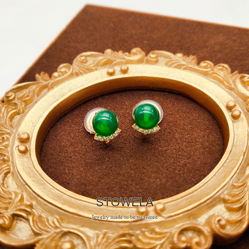 Vesper Agate-Inspired Crystal Clip-On Earrings product image 3