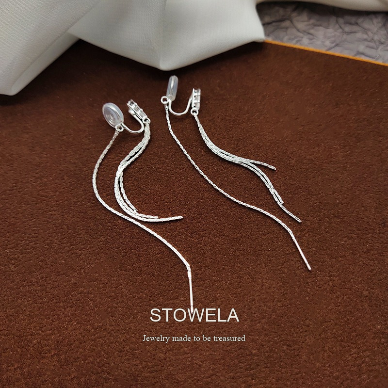 Amara Tassel Clip-On Drop Earrings product image 6