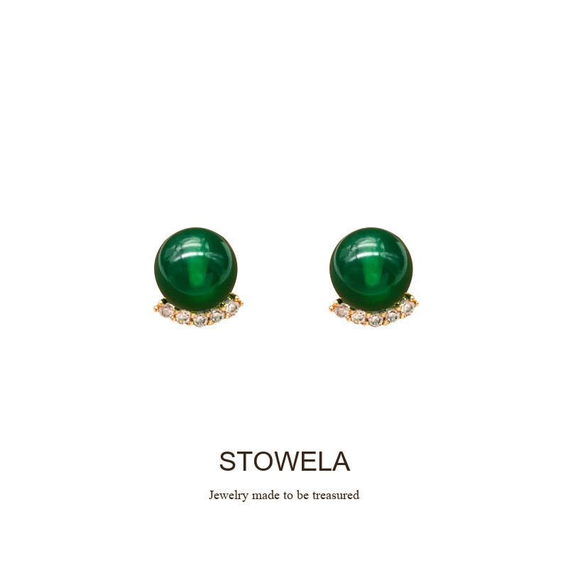Vesper Agate-Inspired Crystal Clip-On Earrings product image 7