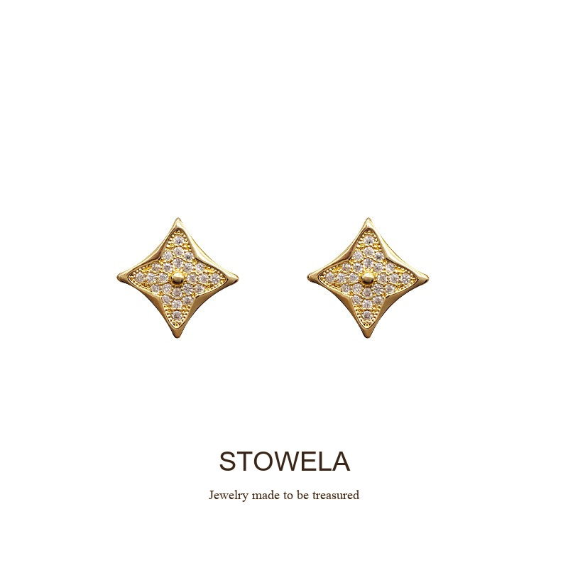 Lumière Clover Crystal Clip-On Earrings product image 8