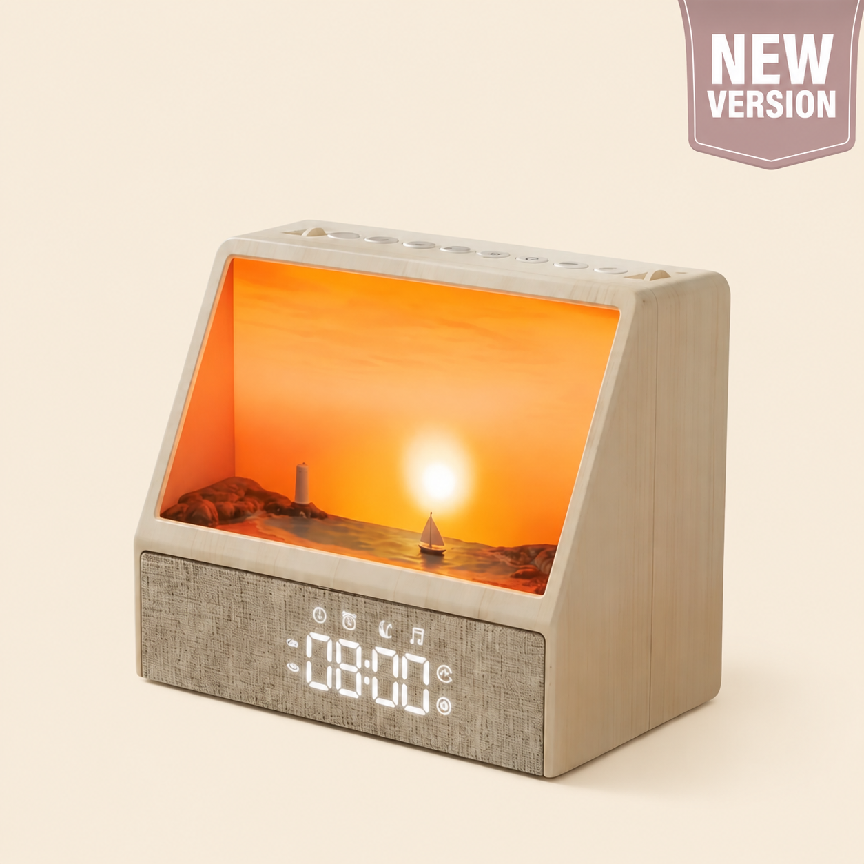 🌅 55% OFF – Smart Sunrise Wake-Up Light with Gentle Alarm & Sleep Sounds ✨