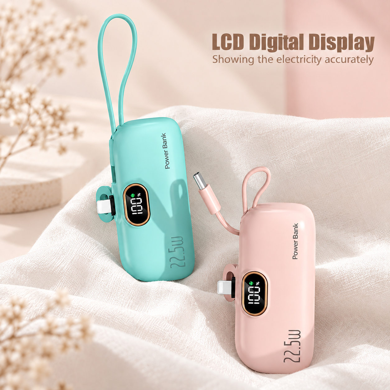 ⚡ 60% OFF – 2-in-1 Mini 22.5W Fast-Charging Power Bank 🔋
