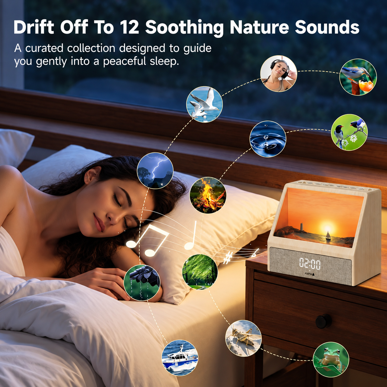 🌅 55% OFF – Smart Sunrise Wake-Up Light with Gentle Alarm & Sleep Sounds ✨
