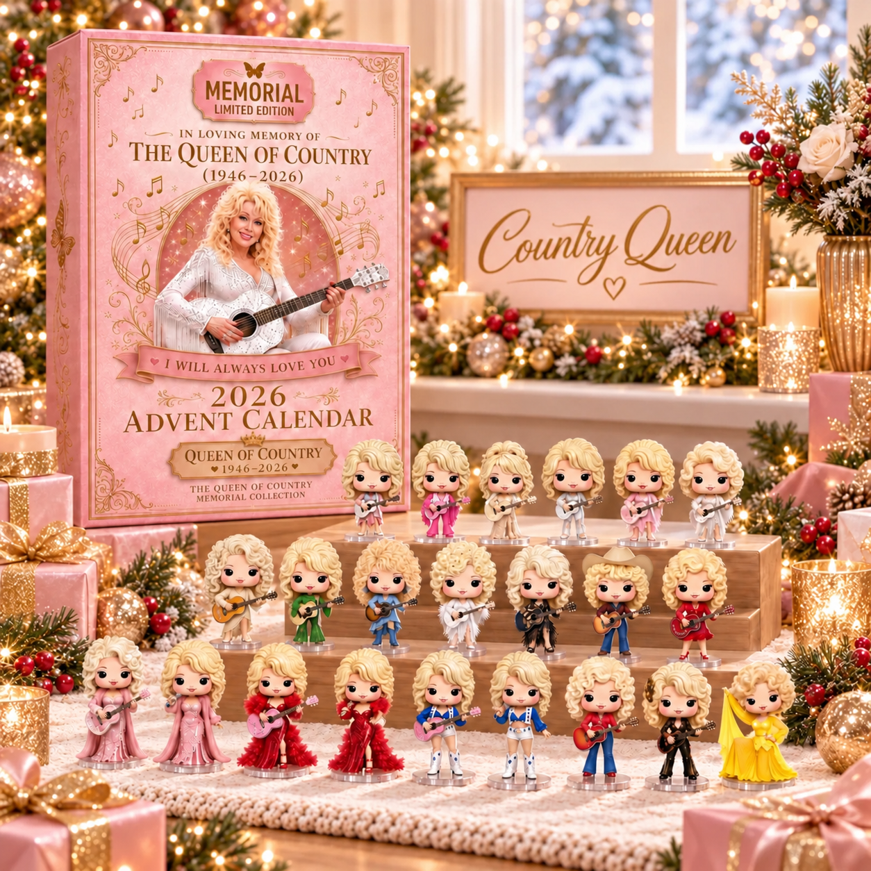 🎄 50% OFF – Country Queen 24-Day Collectible Advent Calendar