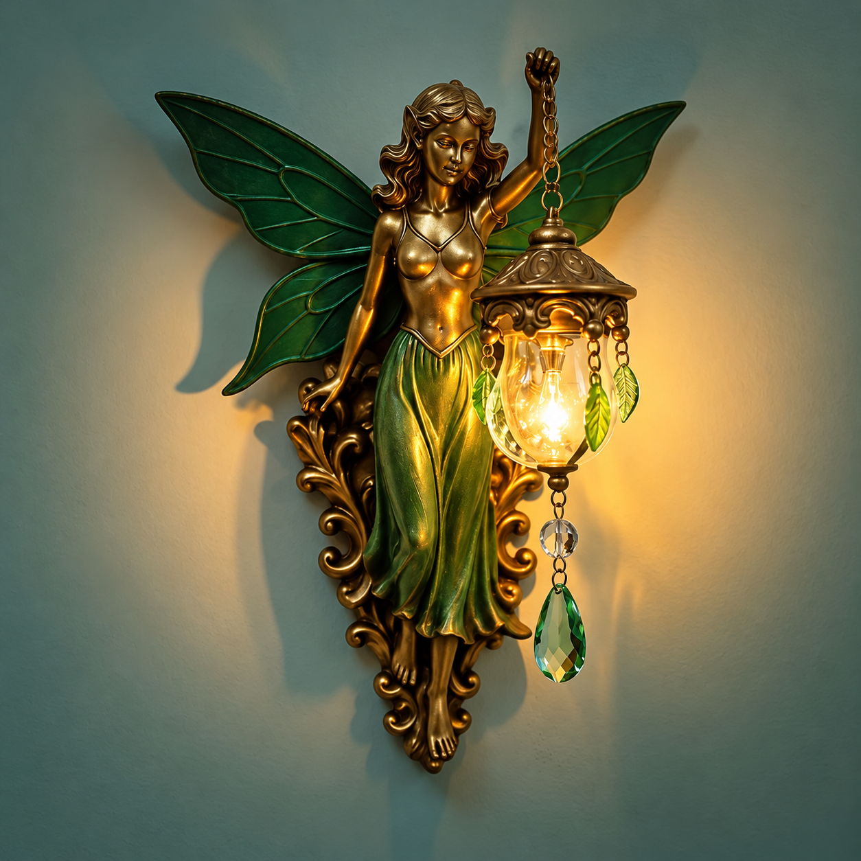 🧚 50% OFF – Enchanted Fairy Wall Light – Garden-Inspired Magical Décor ✨