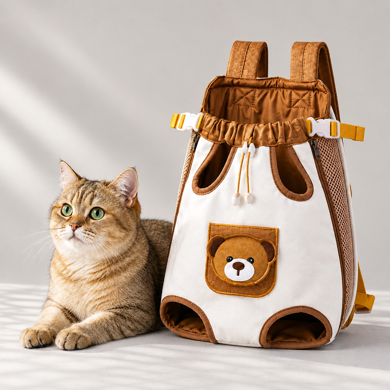 🐱 50% OFF – Hands-Free Breathable Cat Carrier Backpack 🎒