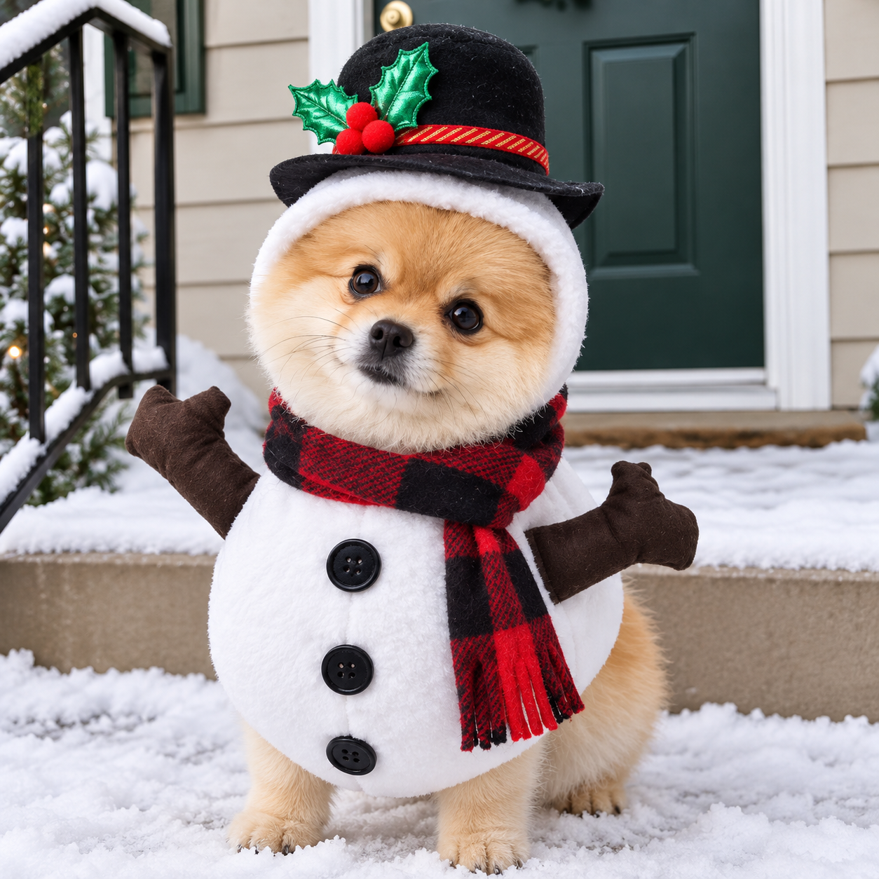 🎄 60% OFF Early Bird – Santa & Snowman Dog Christmas Costume 🐶