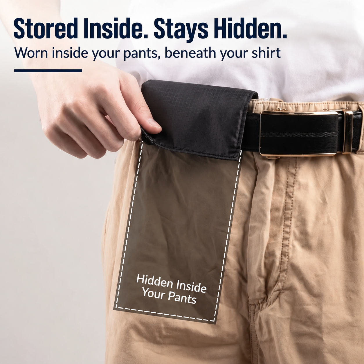 🛡️ 50% OFF – Hidden Travel Wallet with RFID Blocking | Slim & Discreet Security Pouch