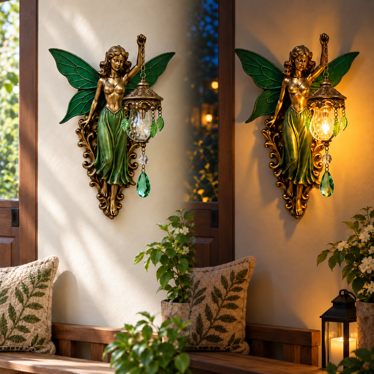 🧚 50% OFF – Enchanted Fairy Wall Light – Garden-Inspired Magical Décor ✨